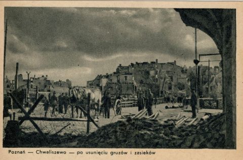 Poznań 1945  na fotografiach  Zbigniewa Zielonackiego – pocztówka 60 z 67